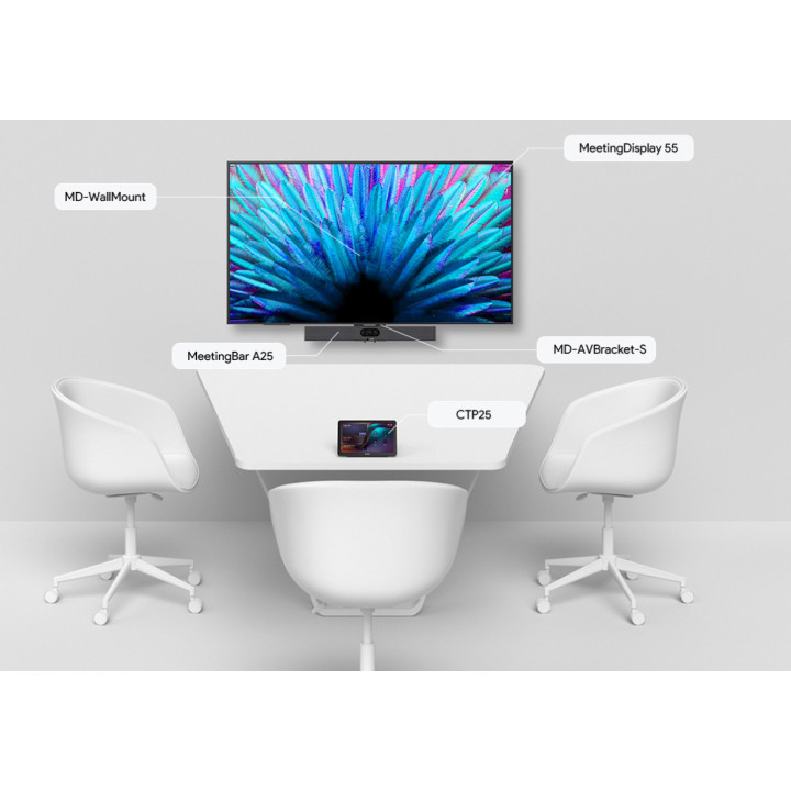 Професионален дисплей за видеоконференции Yealink MeetingDisplay, 65" 4K - 1203690 - 3