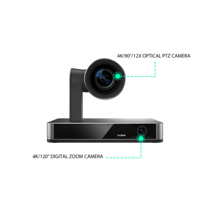 Видео камера Yealink UVC86, 4K Dual-Eye Intelligent, черна - 1206663 - 3