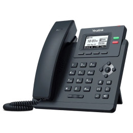 IP телефон Yealink SIP-T31P, LCD дисплей, 2 VoIP акаунта - SIP-T31P - 1