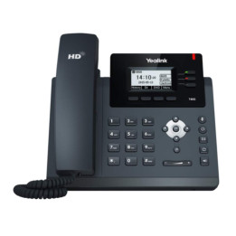 IP телефон Yealink T33G, LCD дисплей, 4 SIP акаунта, двупортов Gigabit Ethernet - SIP-T33G - 1