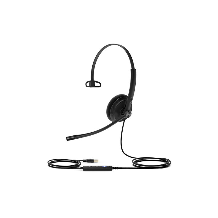Слушалка Yealink UH34 Lite, моно, UC, USB-A, черна - 1308047 - 1