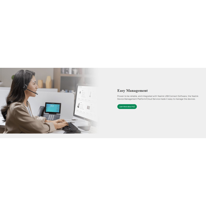 Слушалка Yealink UH34 Lite, моно, UC, USB-A, черна - 1308047 - 2
