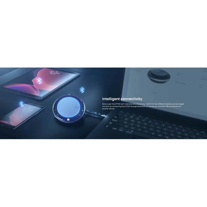 Конферентен говорител Yealink CP700, UC, Bluetooth, USB-A - 1304012 - 2