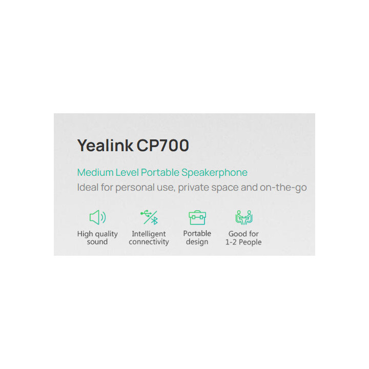 Конферентен говорител Yealink CP700, UC, Bluetooth, USB-A - 1304012 - 6