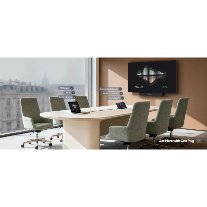 Видеобар Yealink MeetingBar A40-010 с дистанционно VCR11, MS Teams, Zoom - 1206675 - 3
