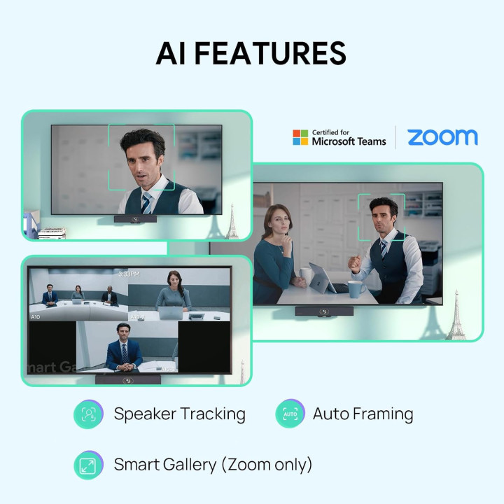 Видеобар Yealink A10-020, 4K 120°, MS Teams/UC (MeetingBar A10 + CTP18 Touch Panel) - 1203684 - 5