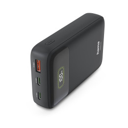 Външна батерия HAMA PD10-W20, 10000 mAh, 3A, USB-C/USB-A - 201779 - 1