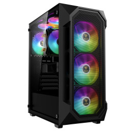 Кутия за компютър Gamdias AURA GC1 Elite, ATX, Mesh, RGB, Tempered Glass - GAMDIAS-AURA-GC1-ELITE - 1