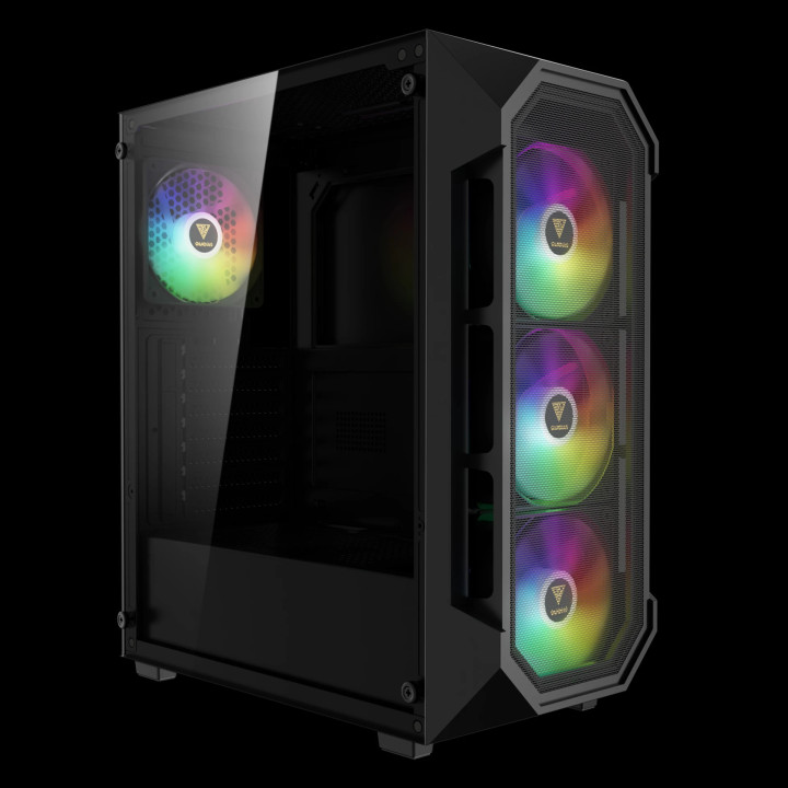 Кутия за компютър Gamdias AURA GC1 Elite, ATX, Mesh, RGB, Tempered Glass - GAMDIAS-AURA-GC1-ELITE - 2
