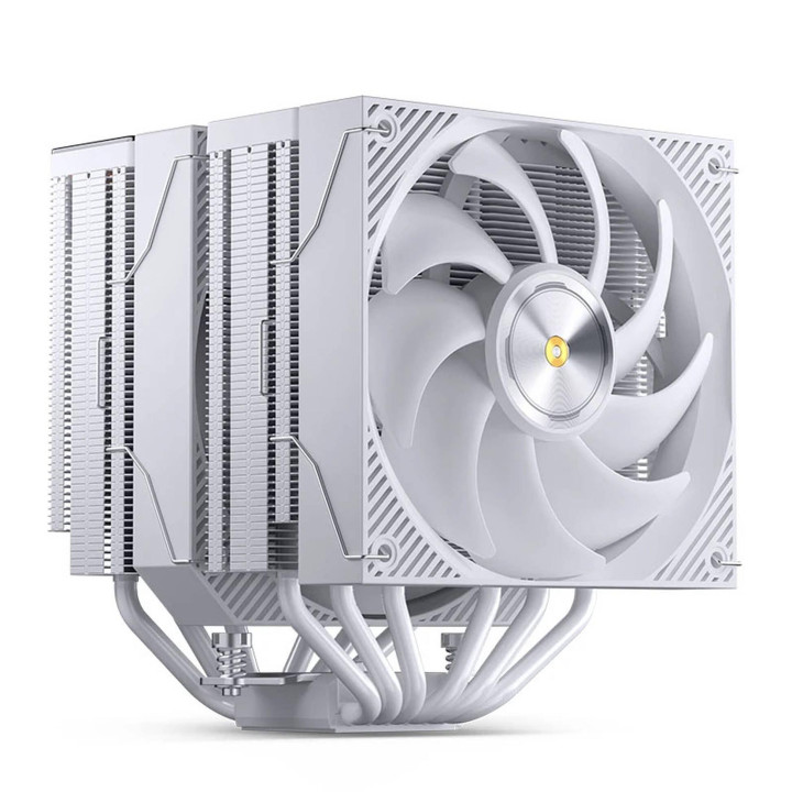 Охладител за процесор Jonsbo CC90 Dual Tower, 130mm Display, Бял - CPJB-092 - 2
