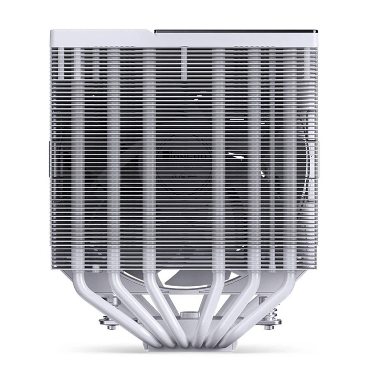 Охладител за процесор Jonsbo CC90 Dual Tower, 130mm Display, Бял - CPJB-092 - 4