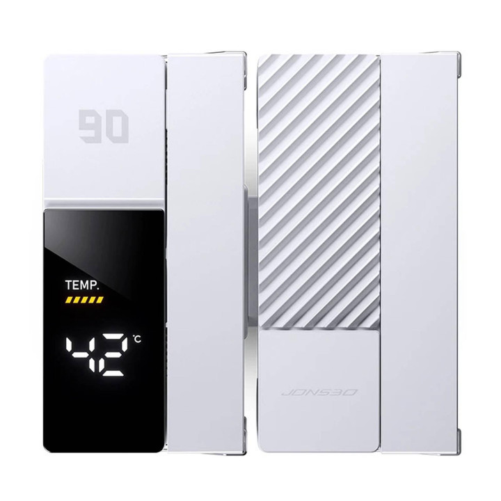 Охладител за процесор Jonsbo CC90 Dual Tower, 130mm Display, Бял - CPJB-092 - 6