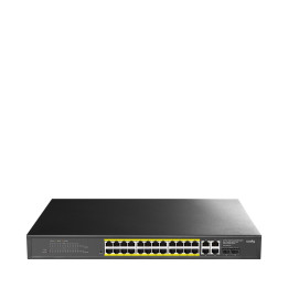 Суич Cudy GS1028EPS2, 24-портов Gigabit PoE+ управляем, 2x SFP, 4x Uplink, 300W - CUDY-GS1028EPS2 - 1