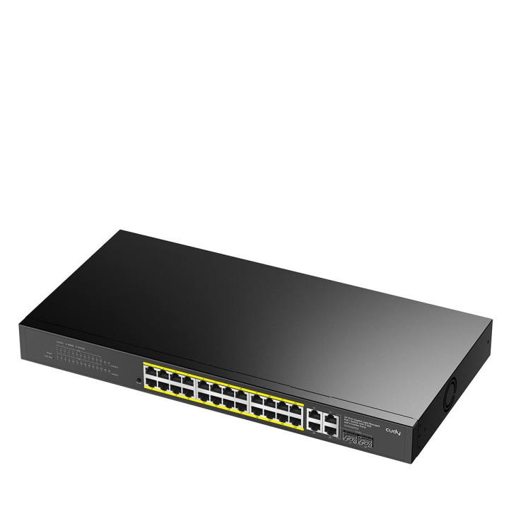 Суич Cudy GS1028EPS2, 24-портов Gigabit PoE+ управляем, 2x SFP, 4x Uplink, 300W - CUDY-GS1028EPS2 - 2