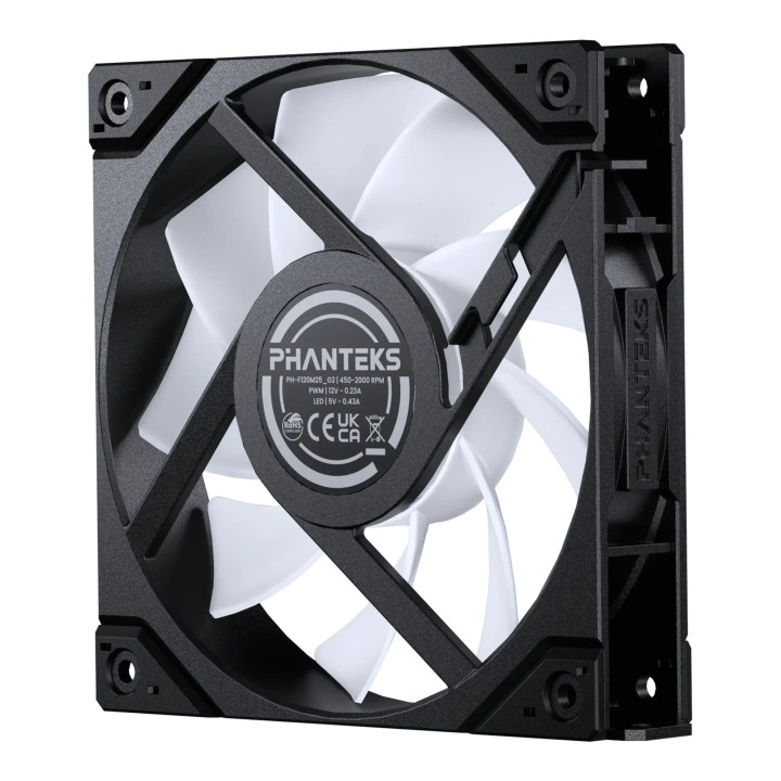 Комплект вентилатори Phanteks M25G2-120 Reverse aRGB, 120mm, 2000 RPM, Hydraulic Bearing, 3 броя - PH-F120M25R_G2_DBK01_3P - 6