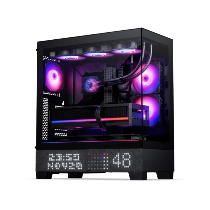 Кутия за компютър Phanteks View Matrix, Middle Tower, E-ATX, Tempered Glass, 3x 120mm D-RGB вентилатори - PH-XT523VM1_DBK01 - 1