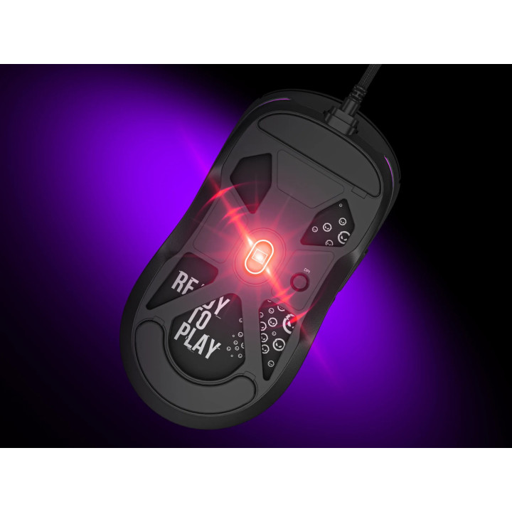 Геймърска мишка LORGAR MSA10R, PixArt 3311, 12000 DPI, RGB подсветка, бяла - LRG-MSA10R-WH - 13