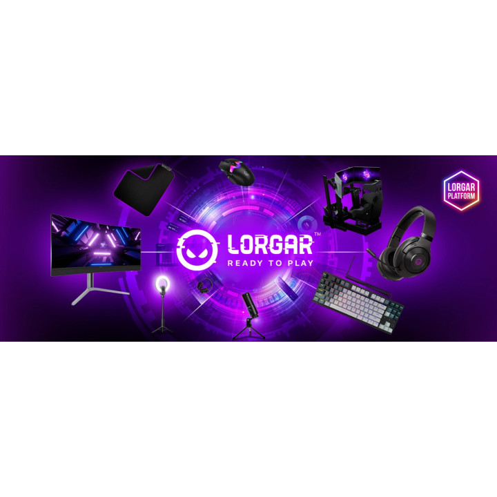 Геймърска мишка LORGAR MSA10R, PixArt 3311, 12000 DPI, 6 бутона, RGB подсветка - LRG-MSA10R-BK - 2
