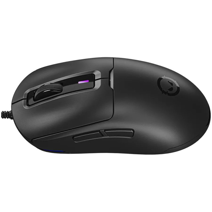 Геймърска мишка LORGAR MSA10R, PixArt 3311, 12000 DPI, 6 бутона, RGB подсветка - LRG-MSA10R-BK - 12