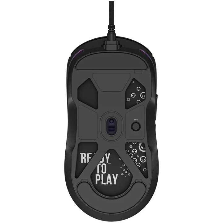 Геймърска мишка LORGAR MSA10R, PixArt 3311, 12000 DPI, 6 бутона, RGB подсветка - LRG-MSA10R-BK - 16