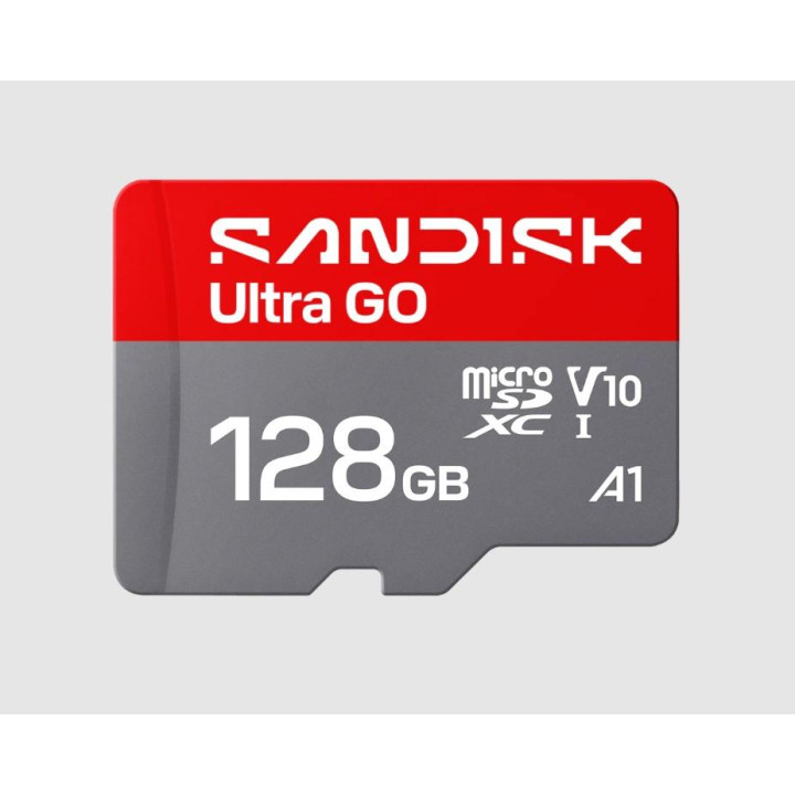 SD карта SanDisk Ultra GO, 128GB microSDXC UHS-I A1 190MB/s - SDSQUGN-128G-GN6MN - 1