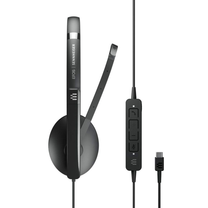 Слушалки EPOS ADAPT 160T, USB-C, стерео, ANC, MS, черни - 1000221 - 3
