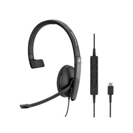 Жична моно слушалка EPOS I Sennheiser SC 130, MS, USB-C - 508353 - 1