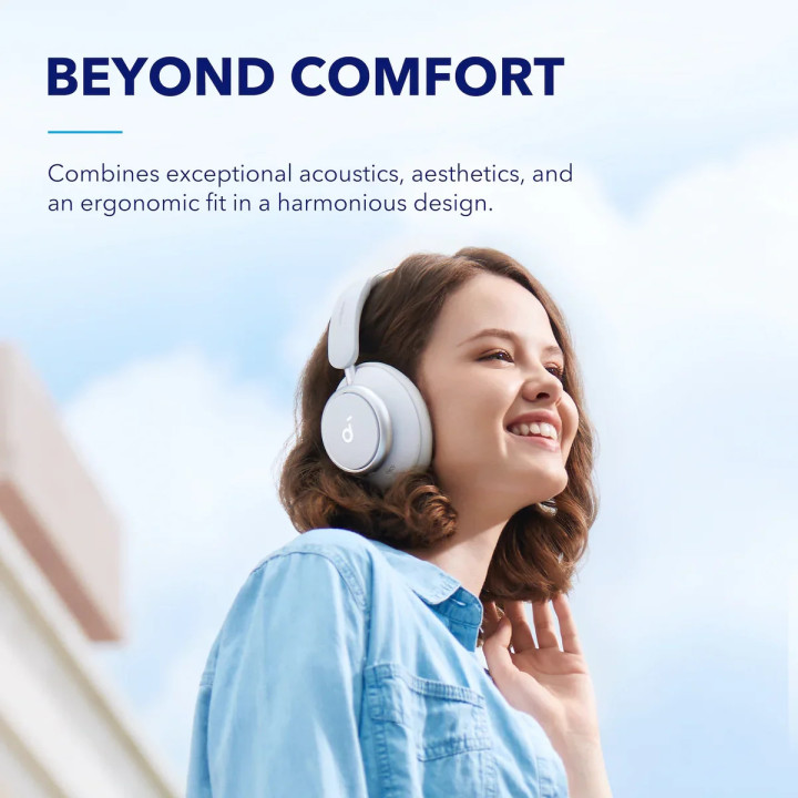Безжични слушалки Anker Soundcore Space Q45 ANC, бели - A3040G21 - 5