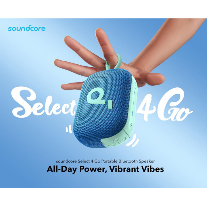 Портативна колонка Anker SoundCore Select 4 Go, 5W, IP67, 20 часа автономия, синя - A31X1031 - 2