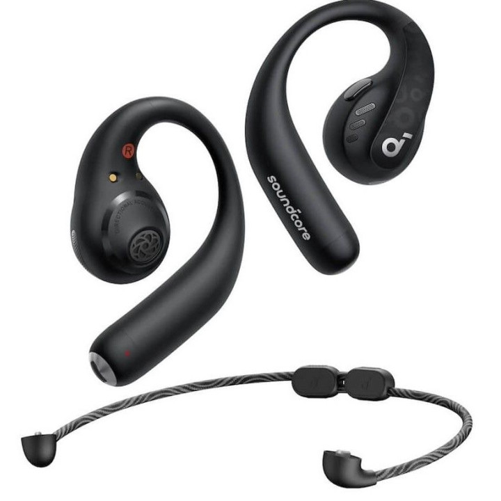 Безжични слушалки Anker SoundCore AeroFit Pro TWS, IPX7, Bluetooth 5.3, черни - A3871G11 - 1