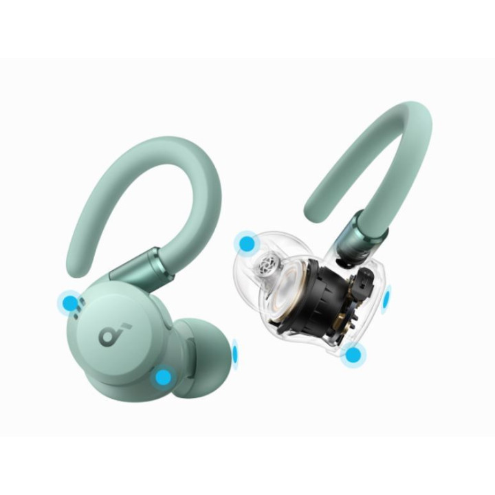 Спортни слушалки Anker Soundcore Sport X20, ANC, TWS, зелени - A3968G61 - 7