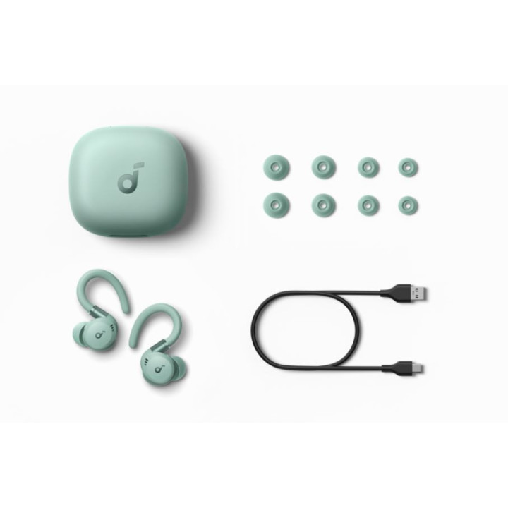 Спортни слушалки Anker Soundcore Sport X20, ANC, TWS, зелени - A3968G61 - 8