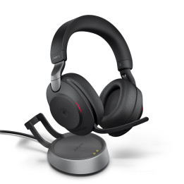 Bluetooth Слушалка Jabra Evolve2 85 MS Stereo, безжична, USB-A адаптер Link380, черна - 28599-999-989 - 1