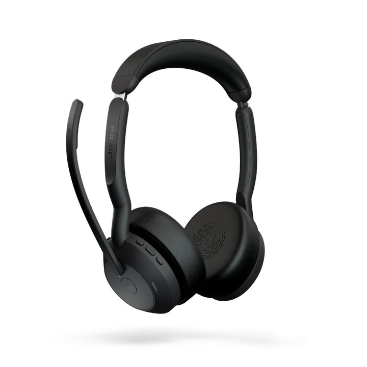Безжични слушалки Jabra Evolve2 55, стерео, Bluetooth, Link380c, MS, зарядна стойка, черен - 25599-999-889 - 7