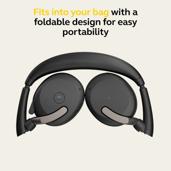 Безжични слушалки Jabra Evolve2 65 Flex, Bluetooth, USB-C, ANC, зарядна подложка, черни - 26699-999-889 - 5