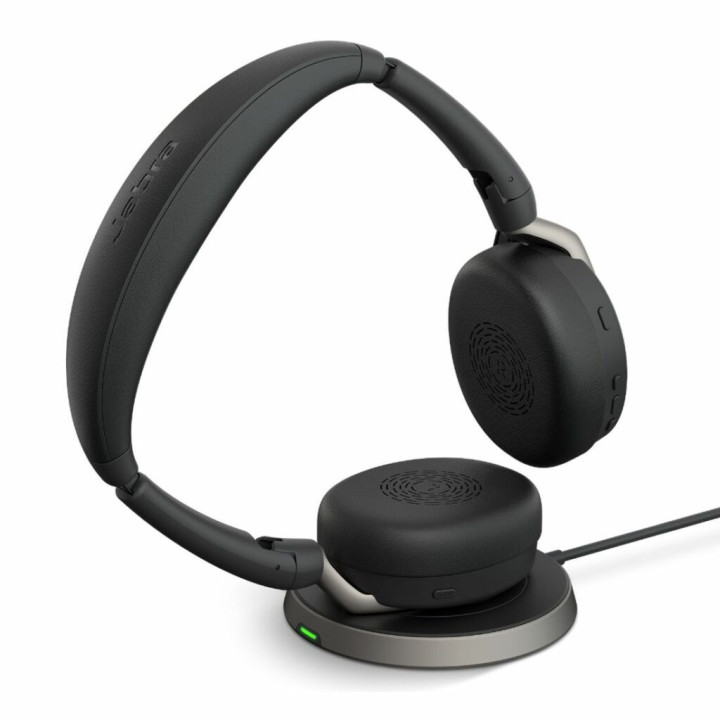Безжични слушалки Jabra Evolve2 65 Flex, Bluetooth, USB-C, ANC, зарядна подложка, черни - 26699-999-889 - 9
