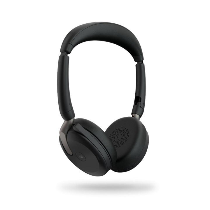 Безжични слушалки Jabra Evolve2 65 Flex, Bluetooth, USB-C, ANC, зарядна подложка, черни - 26699-999-889 - 13