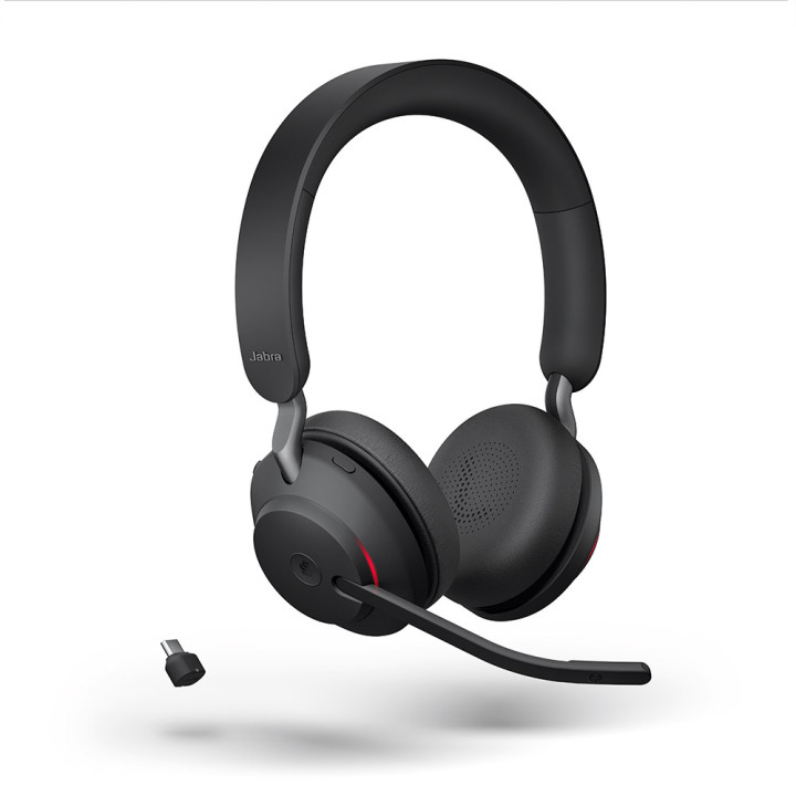 Безжични слушалки Jabra Evolve2 65, стерео, MS, Link390 USB-C, черни - 26599-999-899 - 1