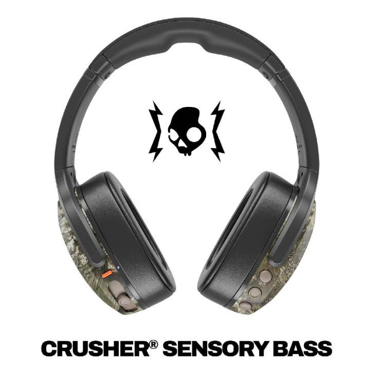 Безжични слушалки Skullcandy Crusher Evo, Bluetooth, до 40 часа батерия, Realtree APX Black/Orange - S6EVW-T991 - 2