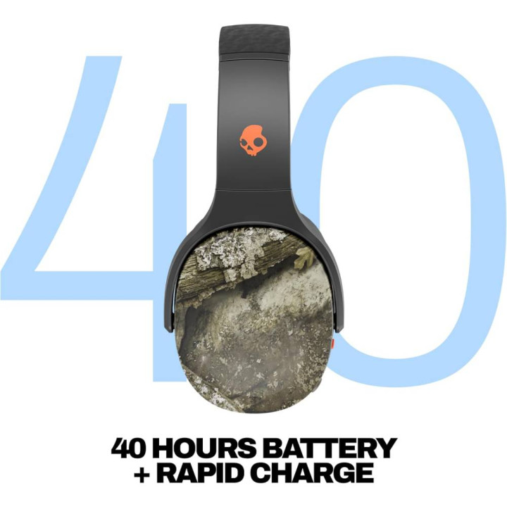 Безжични слушалки Skullcandy Crusher Evo, Bluetooth, до 40 часа батерия, Realtree APX Black/Orange - S6EVW-T991 - 3