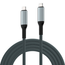 USB-C кабел Ewent EC1072, USB4 Gen3, 240W, 40Gbps, 8K, текстилен, 2м - EC1072 - 1