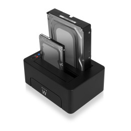 Докинг станция за дискове Ewent EW7014, двойна за 2.5"/3.5" SATA HDD/SSD, USB 3.2 Gen1 - 1