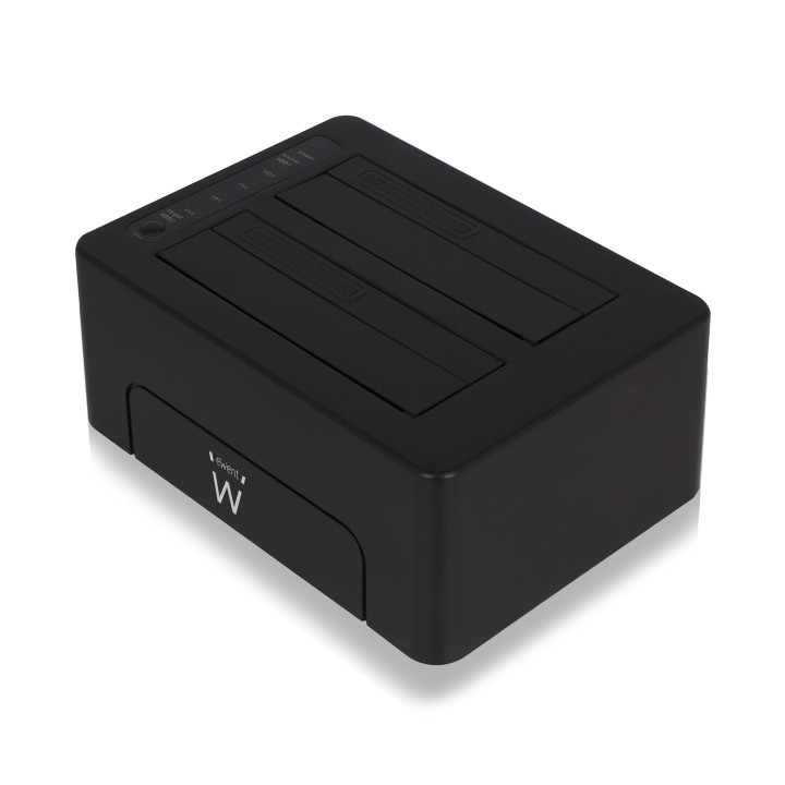 Докинг станция за дискове Ewent EW7014, двойна за 2.5"/3.5" SATA HDD/SSD, USB 3.2 Gen1 - 4