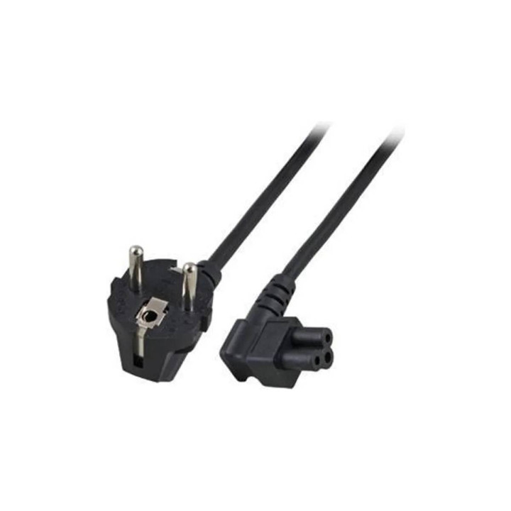 Захранващ кабел ACT AK5005, Schuko CEE 7/7 към IEC C5, 1.8m, черен - 1