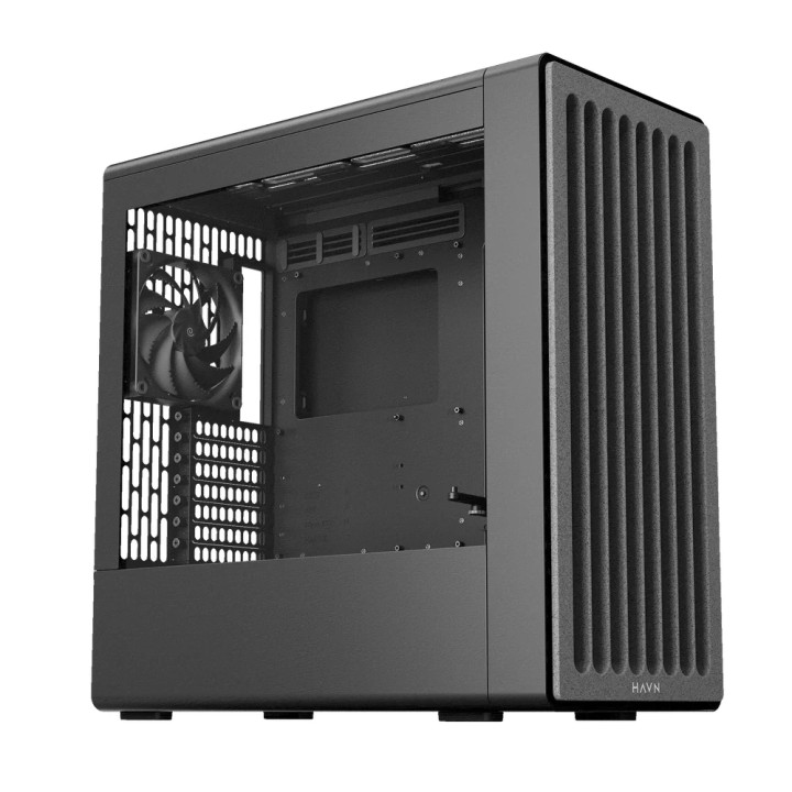 Кутия за компютър HAVN BF 360 Flow, Middle Tower, E-ATX, Tempered Glass, 3x вентилатор - HVN-CA-BF360-04 - 1