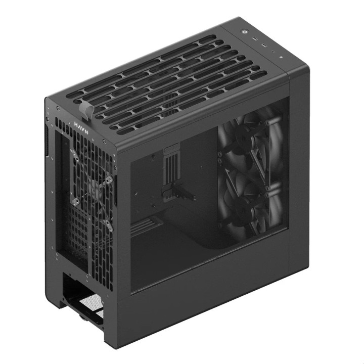 Кутия за компютър HAVN BF 360 Flow, Middle Tower, E-ATX, Tempered Glass, 3x вентилатор - HVN-CA-BF360-04 - 5