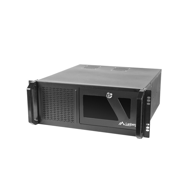 Кутия за сървър Lanberg SC01-4504-08B, 19"/4U, ATX/Micro-ATX/Mini-ATX, 7x expansion slots, 2x80mm вентилатори - SC01-4504-08B - 
