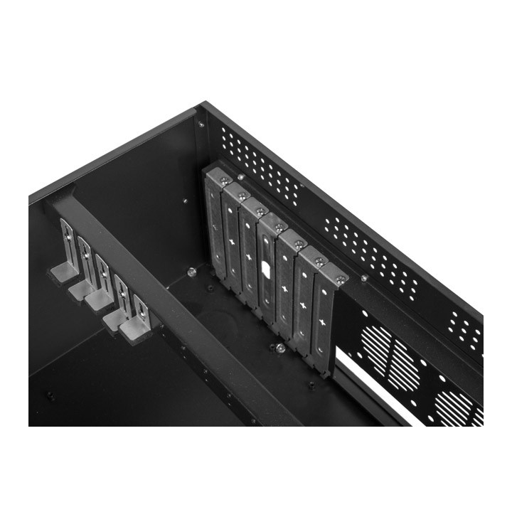 Кутия за сървър Lanberg SC01-4504-08B, 19"/4U, ATX/Micro-ATX/Mini-ATX, 7x expansion slots, 2x80mm вентилатори - SC01-4504-08B - 