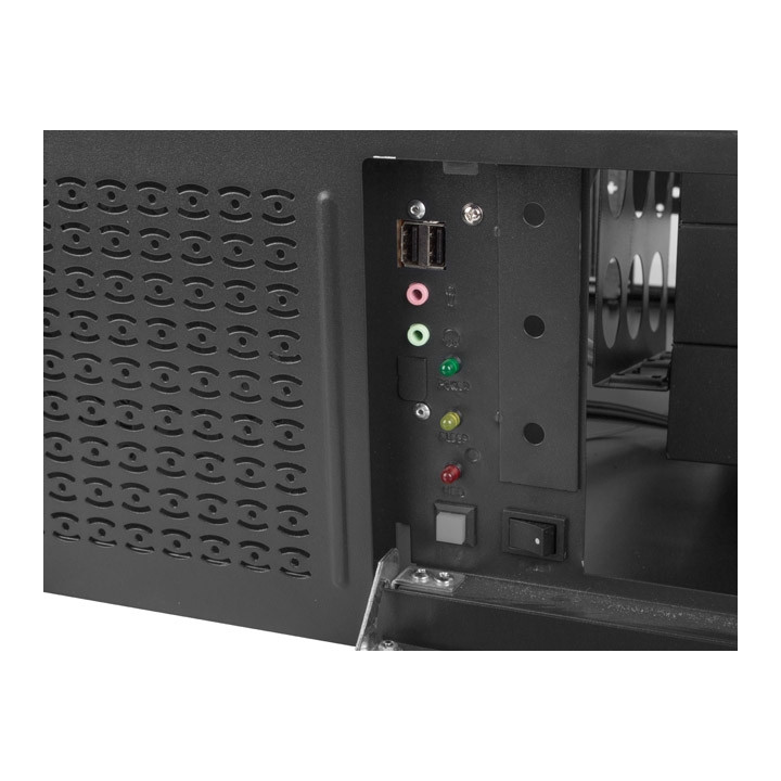 Кутия за сървър Lanberg SC01-4504-08B, 19"/4U, ATX/Micro-ATX/Mini-ATX, 7x expansion slots, 2x80mm вентилатори - SC01-4504-08B - 