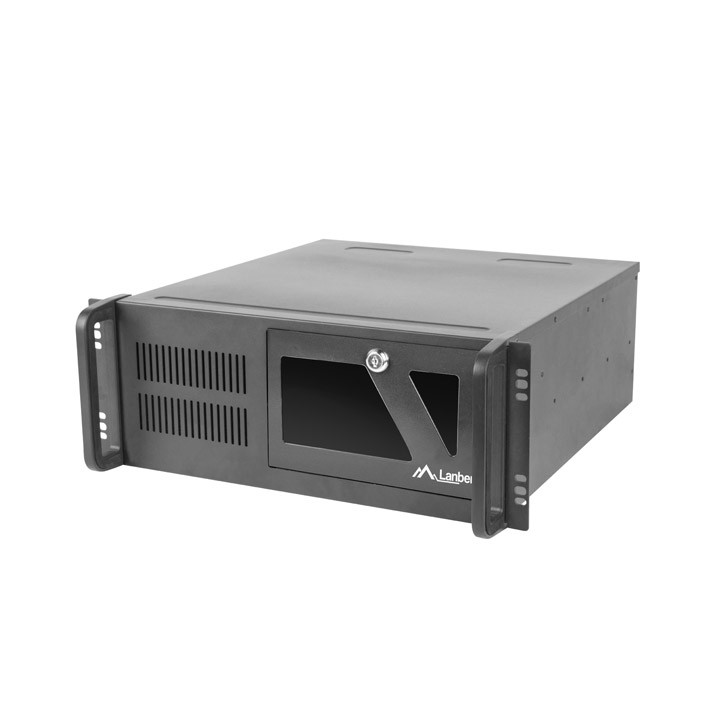 Кутия за сървър Lanberg SC01-4504-10B, 19" 4U, ATX/Micro-ATX, 7 слота, 6x3.5" вътрешни - SC01-4504-10B - 1